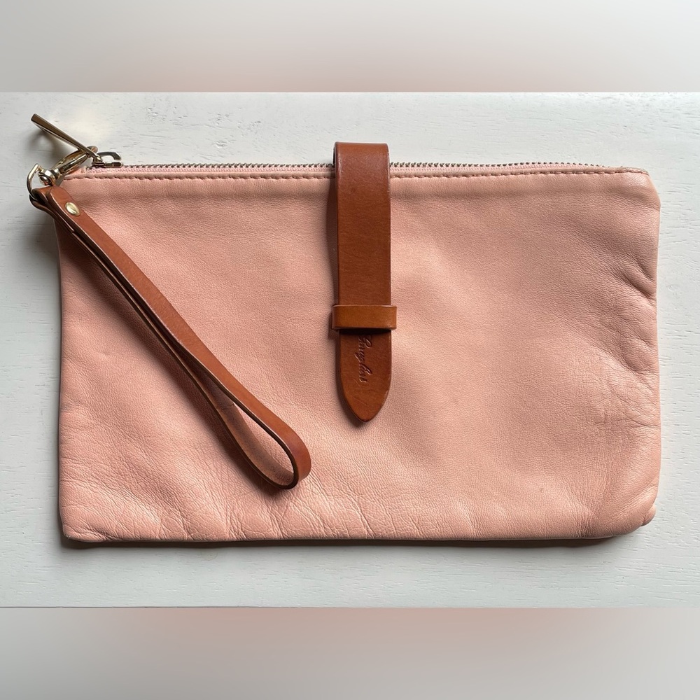 Garuglieri Italian Leather Clutch with Wrist Strap